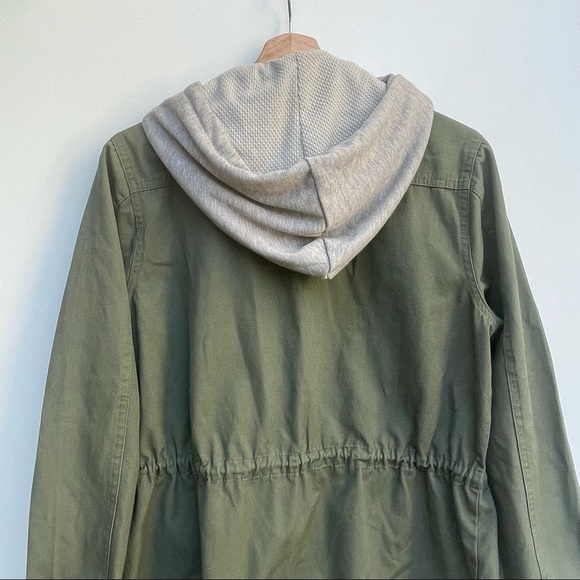 Miss Me Green Hooded Utility Jacket Size S - Picture 10 of 14